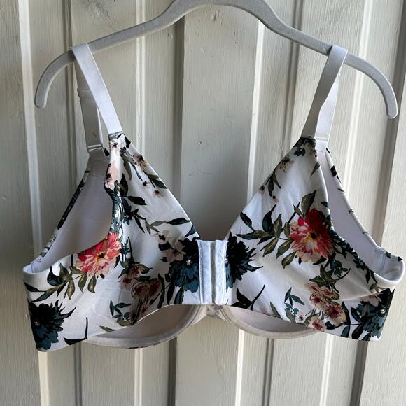 Cacique Lightly Lined Floral Balconette Bra - Picture 4 of 7
